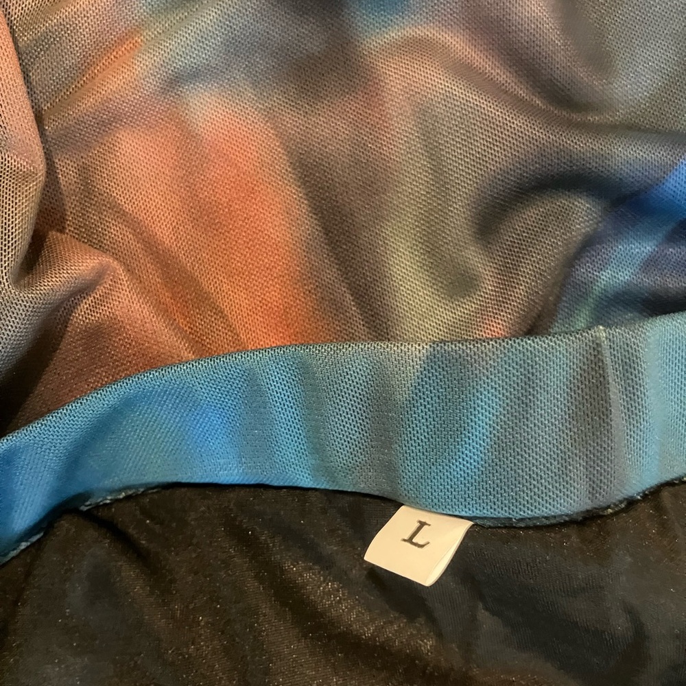 Colorful Tie-Dye A Line Skirt Size L